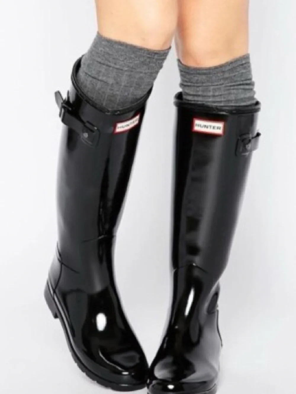 🆕Hunter Tall Black Gloss Knee-High Rain Boots